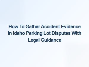 How to Collect Accident Evidence in Idaho Parking Lot Disputes
