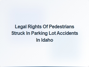 Pedestrian Rights in Parking Lot Accidents in Idaho