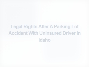 Understanding Your Legal Rights After a Parking Lot Accident with an Uninsured Driver in Idaho